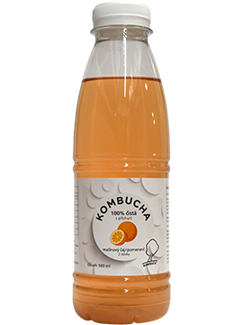 Kombucha – Malinový čaj s příchutí pomeranče