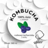 Kombucha – Malinový čaj s příchutí borůvky - etiketa