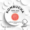 Kombucha – Malinový čaj s příchutí grapefruitu - etiketa