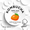 Kombucha – Malinový čaj s příchutí manga - etiketa