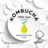 Kombucha – Zelený čaj s příchutí hrušky - etiketa